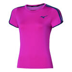 V&ecirc;tements Mizuno Mizuno Frontier T-shirt Femmes-Pink