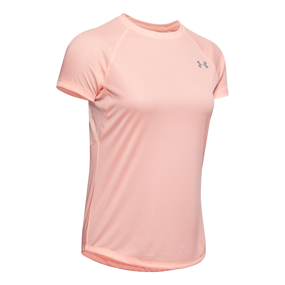 Under Armour Speed Stride T-shirt Femmes - Abricot, Argent