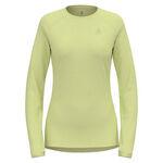 Vêtements Odlo Odlo X-Alp PW 115 Haut Manches Longues Femmes-Jaune Lemon