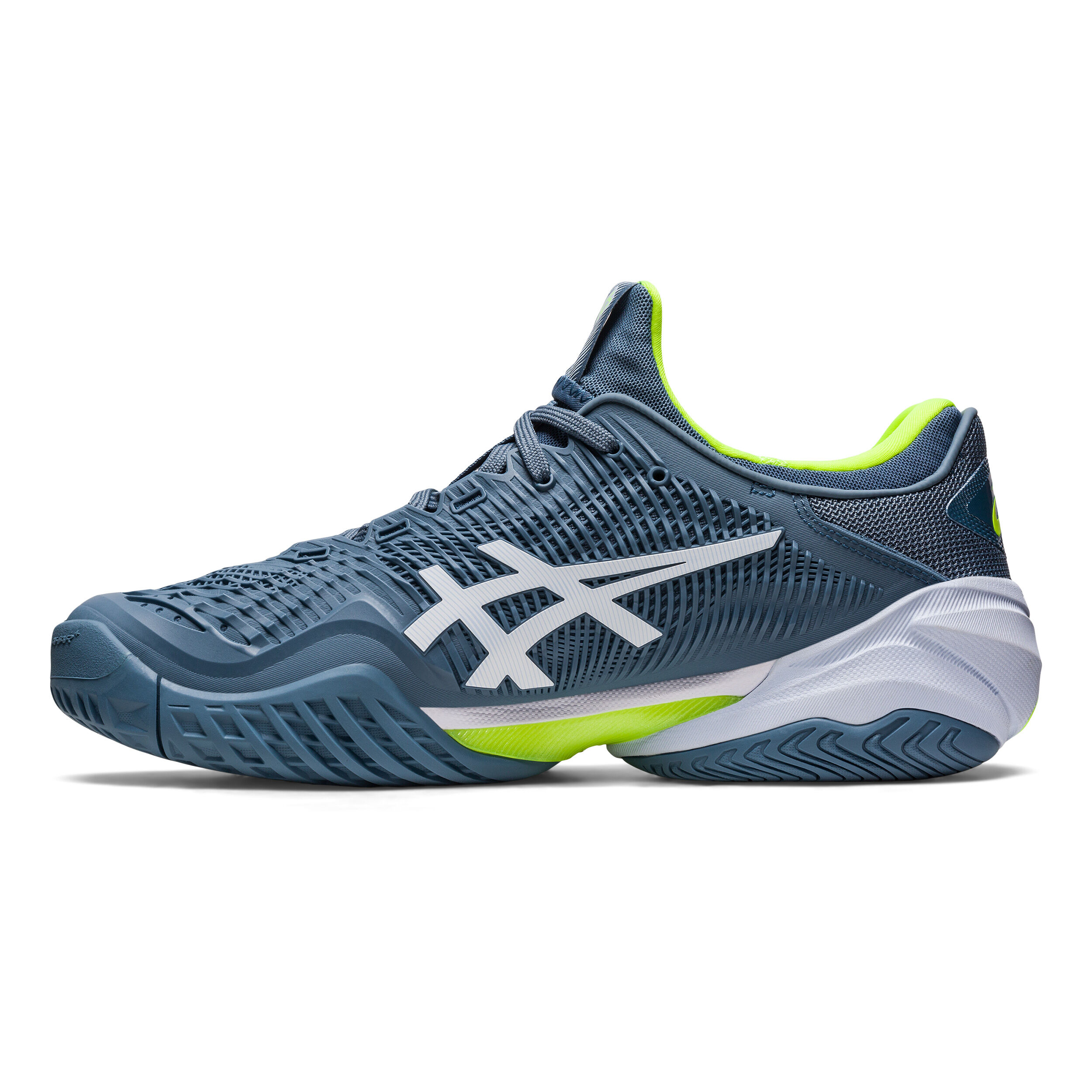 Buy ASICS Court FF 3 Chaussures Toutes Surfaces Hommes Bleu Vert Fluo online Tennis Point FR