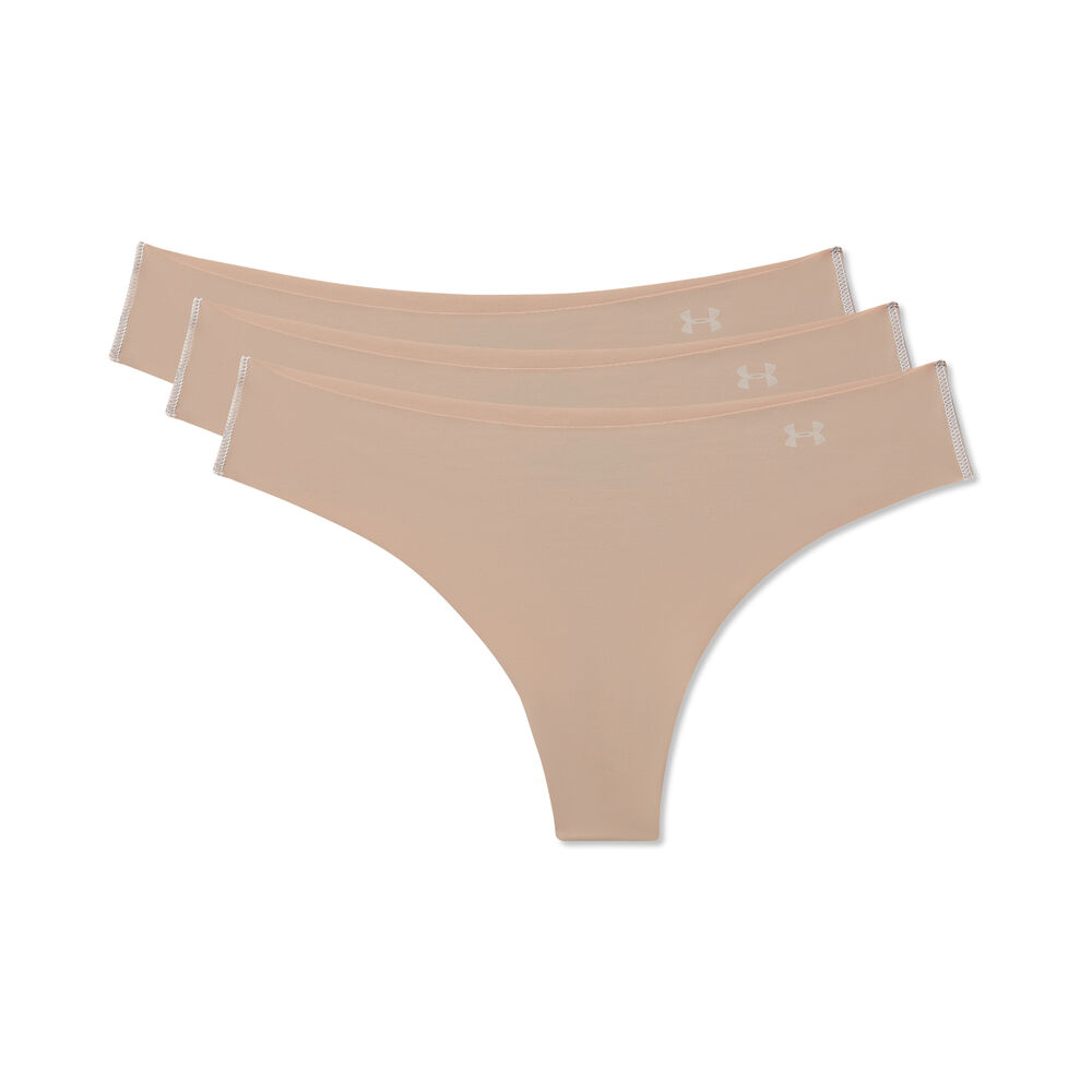 Under Armour PS Thong String Pack De 3 Femmes - Écru, Crème