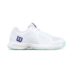 Chaussures de tennis Wilson Wilson Rush Pro Jr Chaussures toutes surfaces Enfants-blanc, turquoise