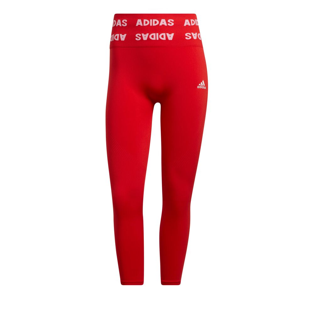 adidas Aeroknit Collant Tight Femmes - Rouge , Blanc