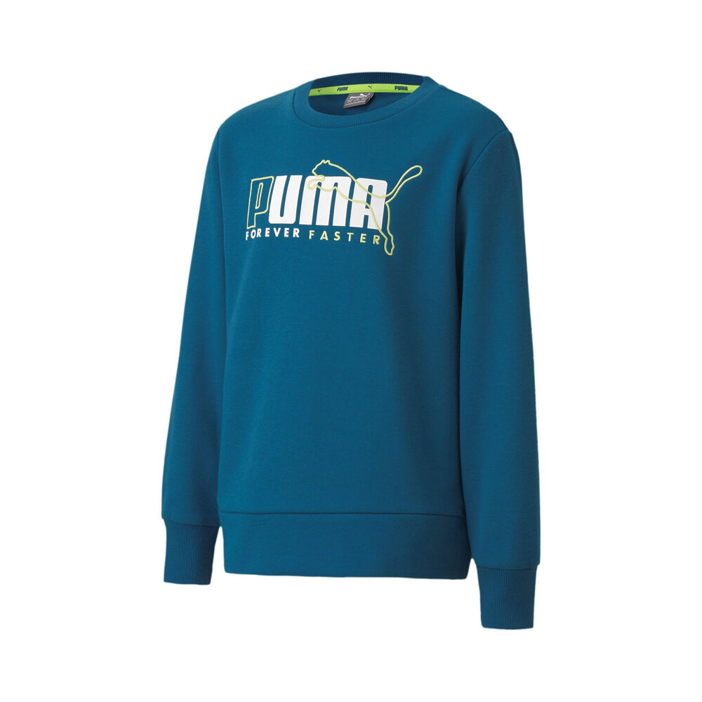 Puma Alpha Crew FL Garçons - Bleu , Blanc