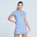 Vêtements Lucky in Love Lucky in Love Swing Zip T-shirt Femmes-Bleu Clair