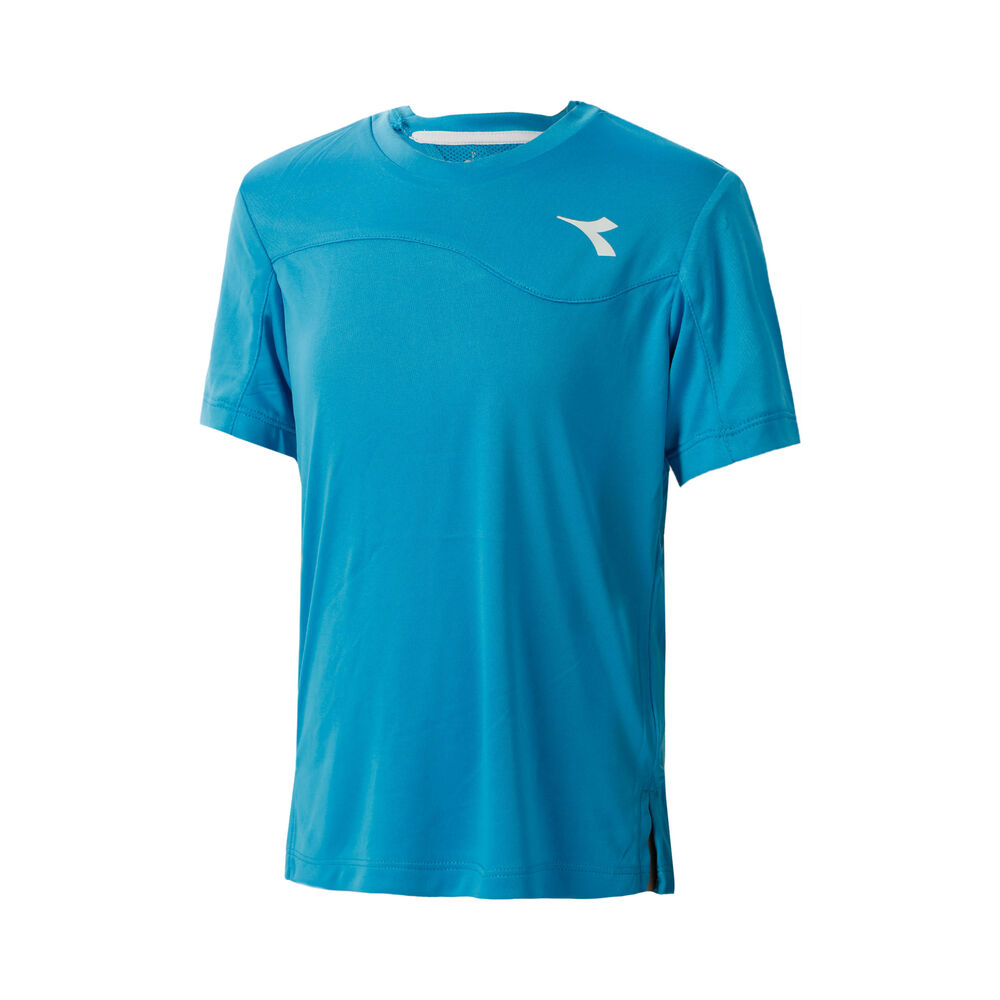 Diadora Team T-shirt Garçons - Turquoise , Blanc