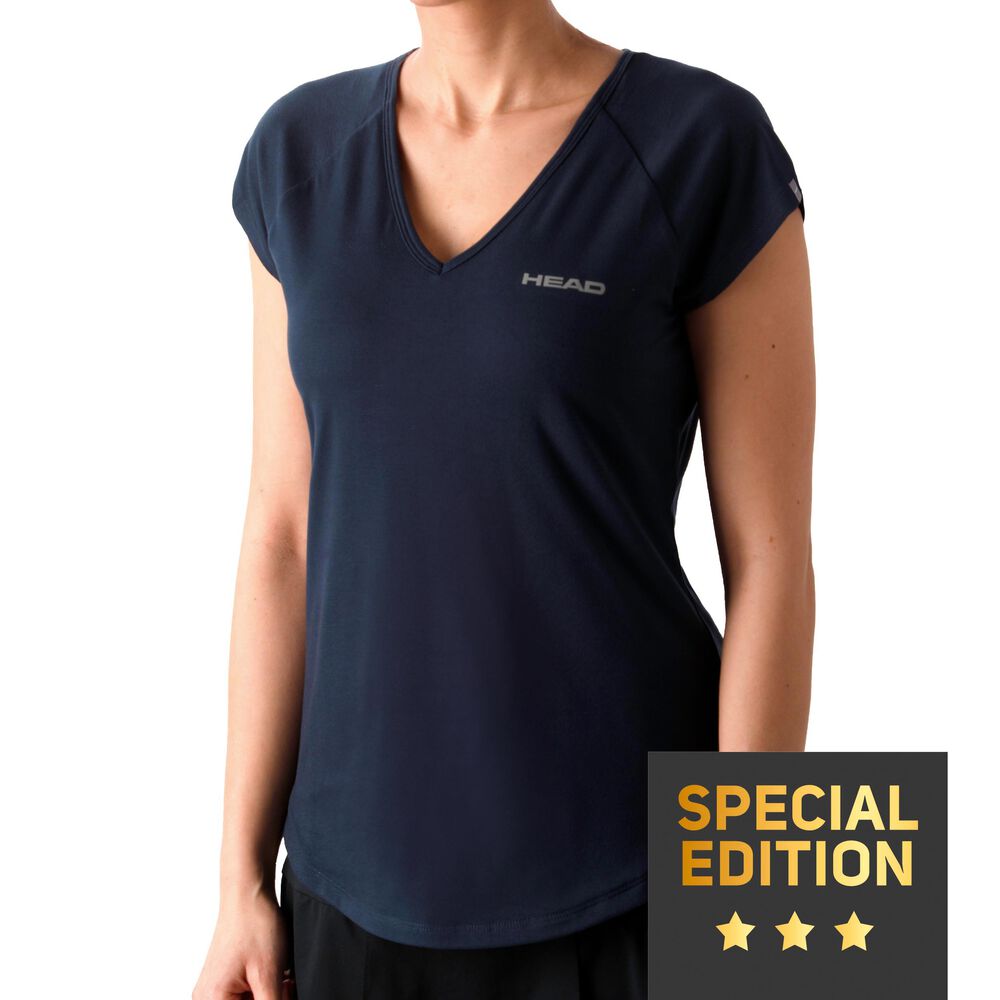 HEAD Janet T-shirt Edition Spéciale Femmes - Bleu Foncé , Blanc