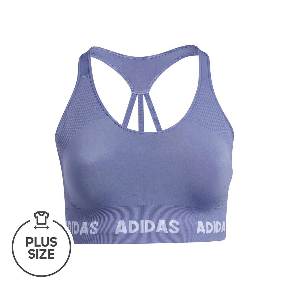 adidas Aeroknit Plus Size Soutien-gorge Sport Femmes - Lilas , Blanc