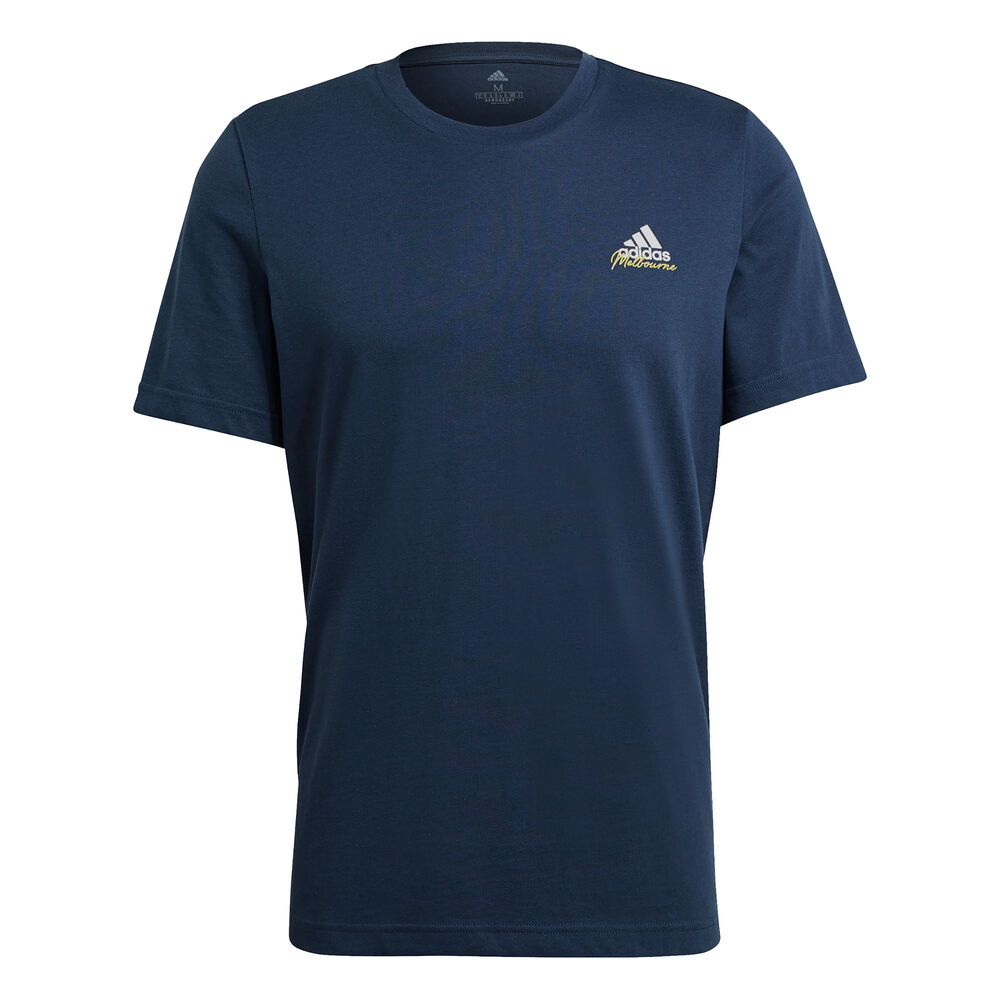 adidas AO T-shirt Hommes - Bleu Foncé , Blanc