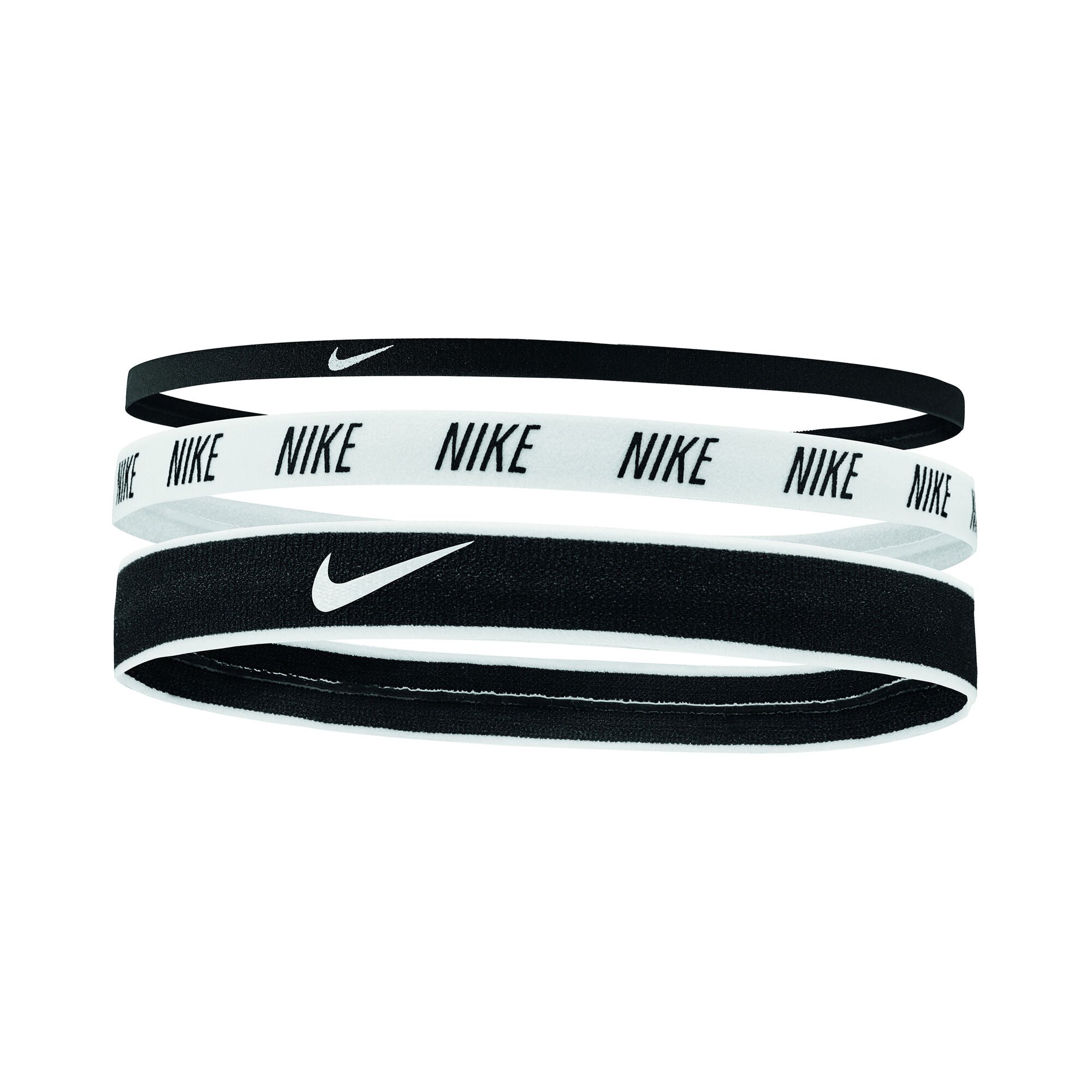 Nike Mixed With Bandeau Cheveux Pack De 3 Noir Blanc Nike Mixed With Bandeau Cheveux Pack De 3 Noir Blanc