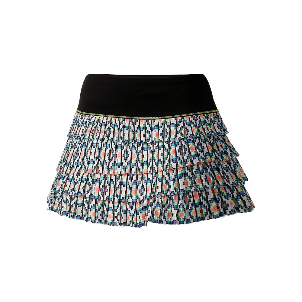 Lucky in Love Diamond Grid Pleated Jupe Femmes - Noir , Multicouleur
