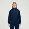 Carrera 1/4 Zip Haut manches longues Femmes - bleu foncé, 