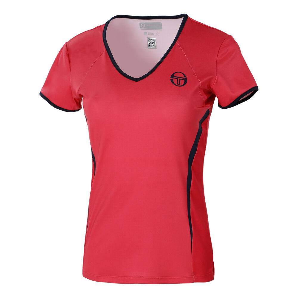Sergio Tacchini Eva T-shirt Femmes - Rouge , Bleu Foncé