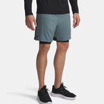 Vêtements Under Armour Under Armour Tech Vent 2in1 Shorts Hommes-bleu gris