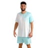 Crew 2.0 T-shirt Hommes-turquoise, blanc