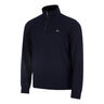 Urban Lifestyle Half Zip Haut Manches Longues Hommes-Bleu Fonc&eacute;