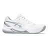 Gel-Dedicate 8 CLY Chaussure Terre Battue Femmes-Blanc,Argent