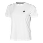 Vêtements ASICS ASICS Court T-shirt Femmes-Blanc