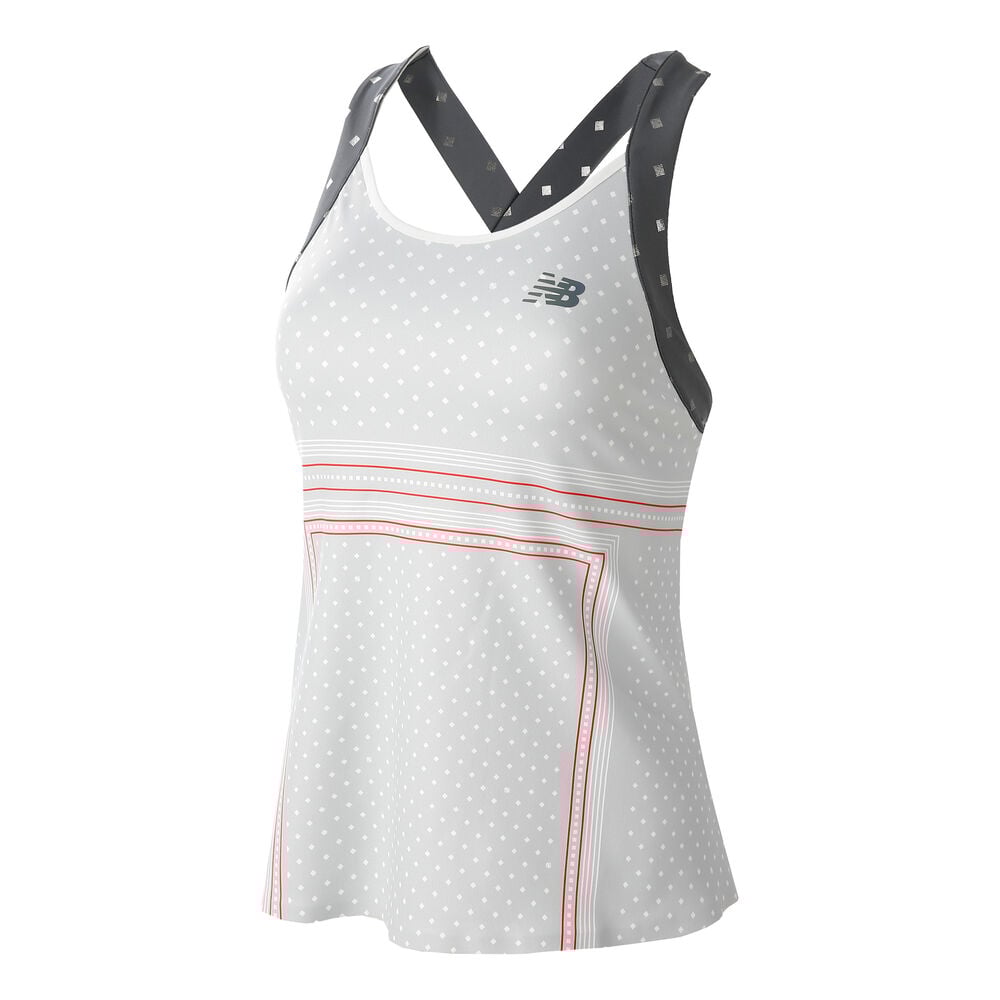 New Balance Tournament Débardeur Tank Top Femmes - Gris Clair , Gris Foncé