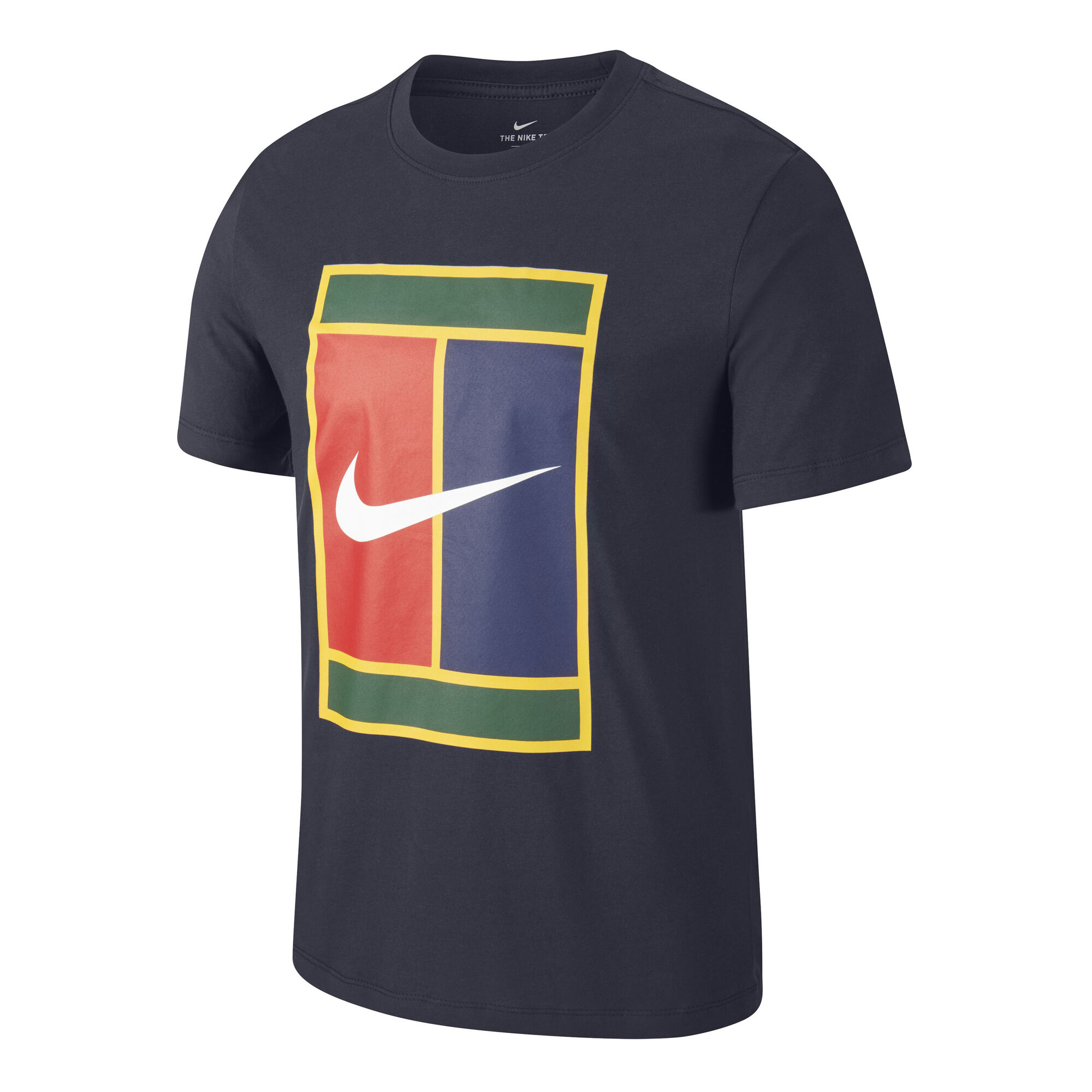 Buy Nike Court Heritage Logo T shirt Hommes Bleu Foncé Jaune online Buy Nike Court Heritage Logo T shirt Hommes Bleu Foncé Jaune online