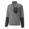 Seasons Raincell Half-Zip Top De Course Hommes-Gris,Noir