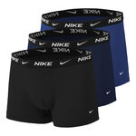 V&ecirc;tements Nike Nike Everyday Cotton Strech Trunk Cale&ccedil;on Pack De 3 Hommes-Bleu Fonc&eacute;,Bleu