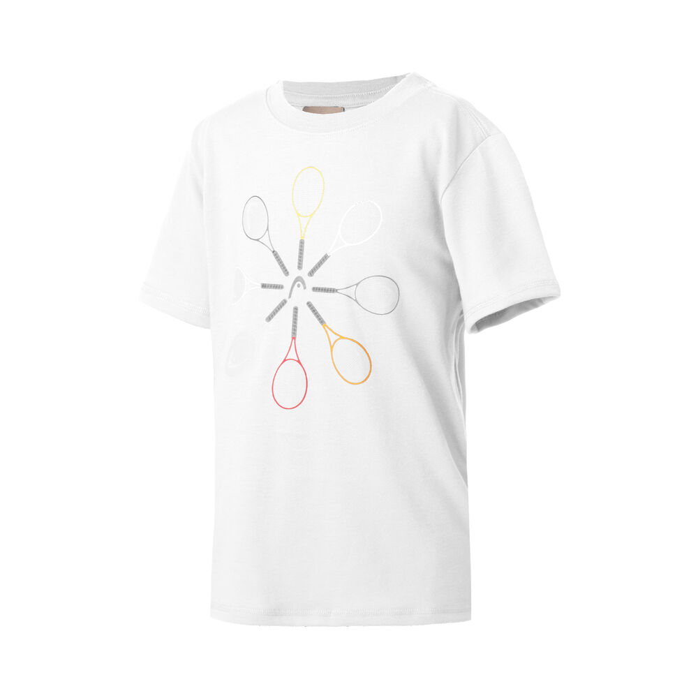 HEAD Racquet T-shirt Filles - Blanc , Multicouleur