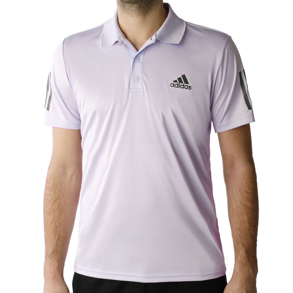adidas Club 3-Stripes Polo Hommes - Lilas , Noir