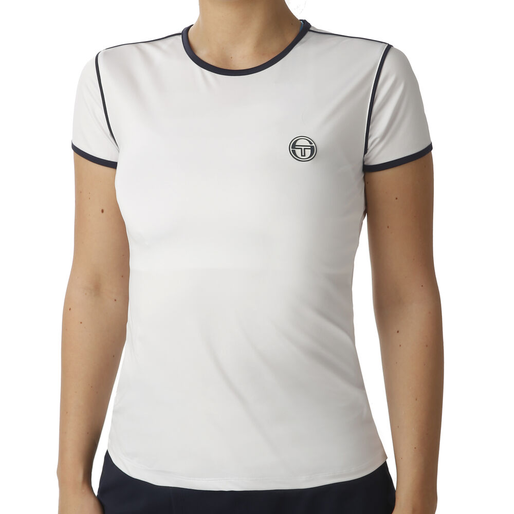 Sergio Tacchini T-Shirt T-shirt Femmes - Blanc , Bleu Foncé