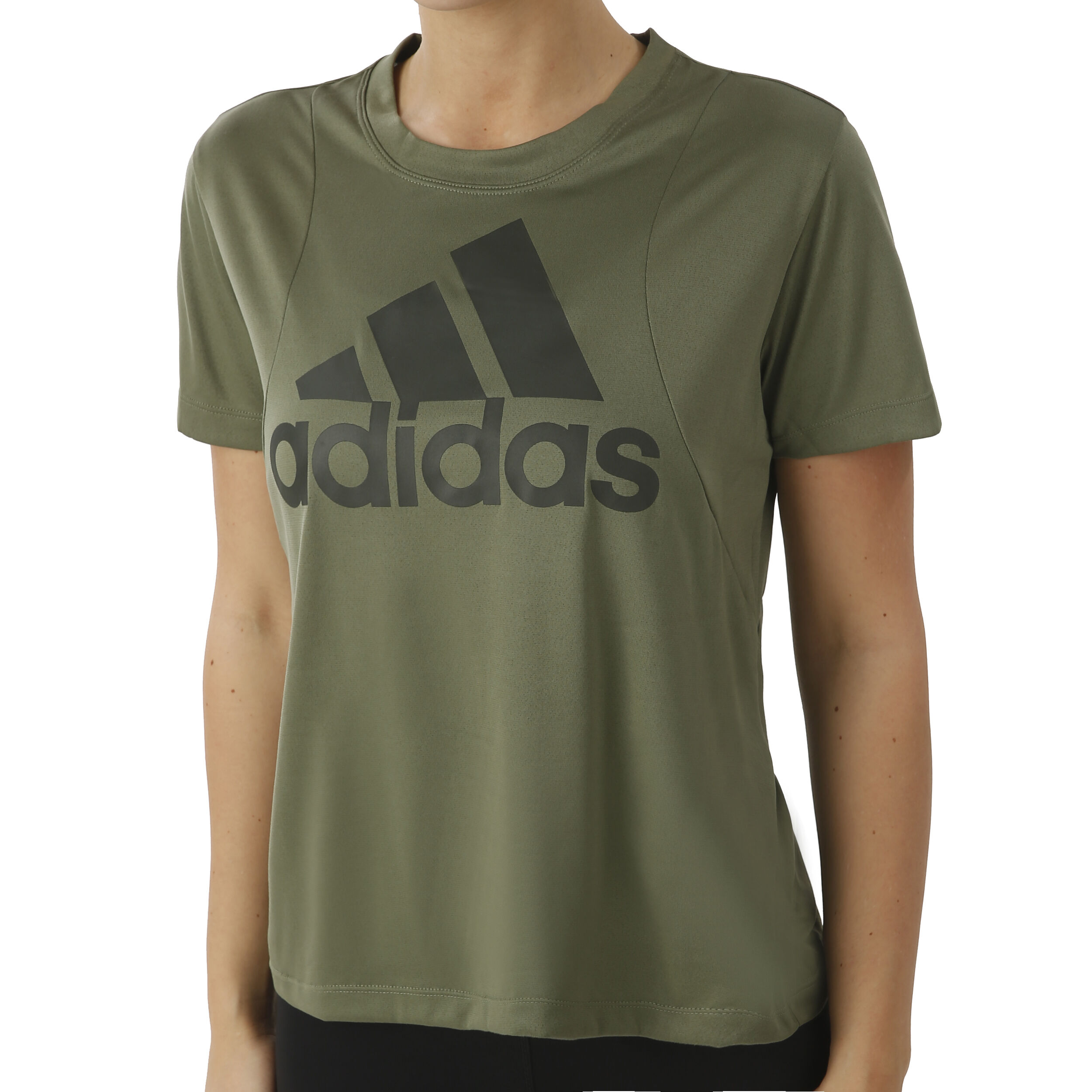Buy adidas Badge Of Sport Logo T shirt Femmes Vert Olive Kaki online Tennis Point FR