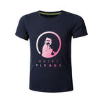 Vêtements Quiet Please Quiet Please Logo T-shirt Filles-Bleu Foncé