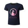 Logo T-shirt Filles-Bleu Foncé