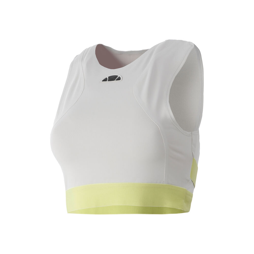 Ellesse Tuttan Crop Débardeur Tank Top Femmes - Gris Clair , Jaune Lemon