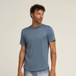 Vêtements De Tennis Wilson M Everyday Performance Tee Slate Blue