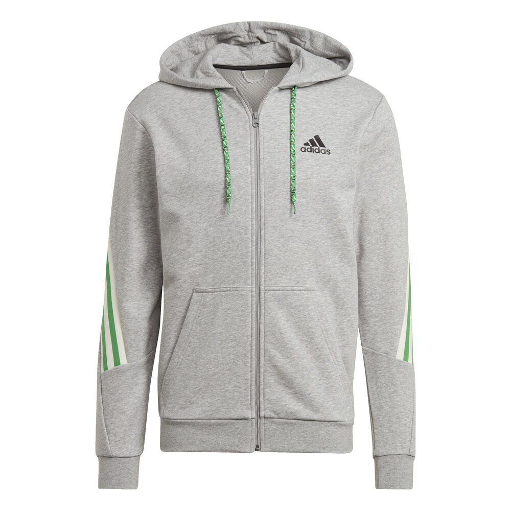 adidas 3-Stripes Tape Sportswear Gilet En Coton Hommes - Gris , Vert