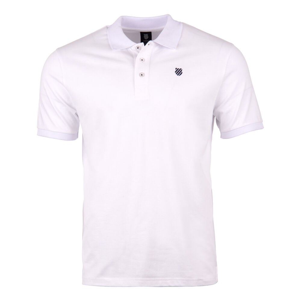 K-Swiss Tac Sport Heritage Basic Polo Hommes - Blanc , Bleu Foncé