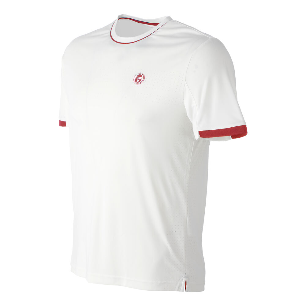 Sergio Tacchini Youngline Pro T-shirt Hommes - Blanc , Rouge