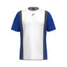 Club Tech T-shirt Gar&ccedil;ons-Blanc,Bleu Fonc&eacute;