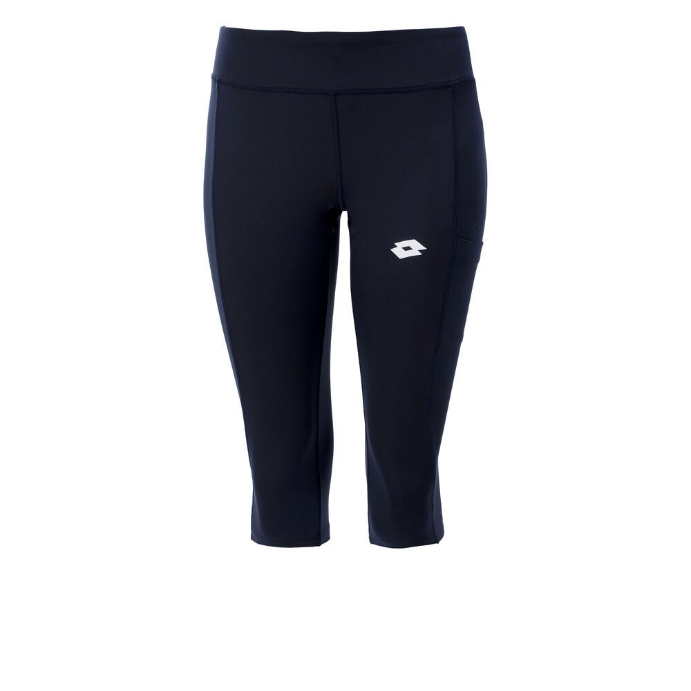 Lotto Squadra Mid PL Collant Tight Femmes - Bleu Foncé , Blanc