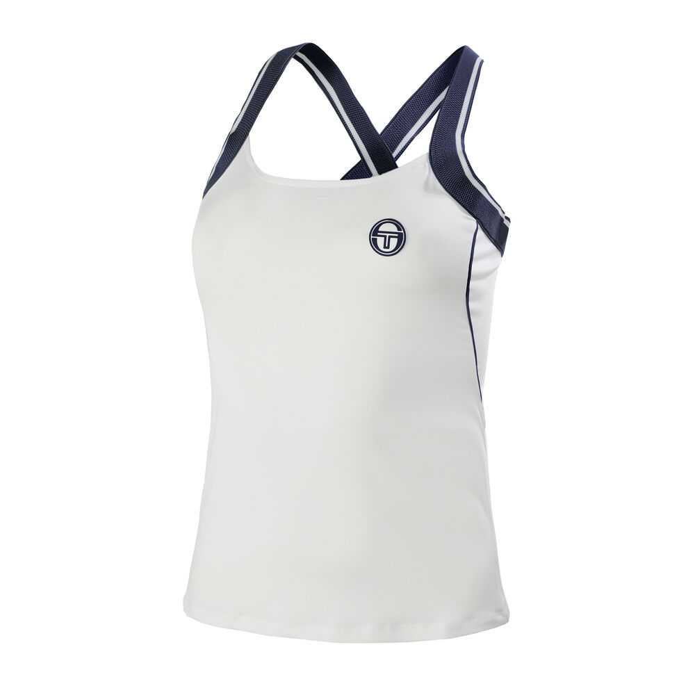 Sergio Tacchini Tank Top Débardeur Tank Top Femmes - Blanc , Bleu Foncé