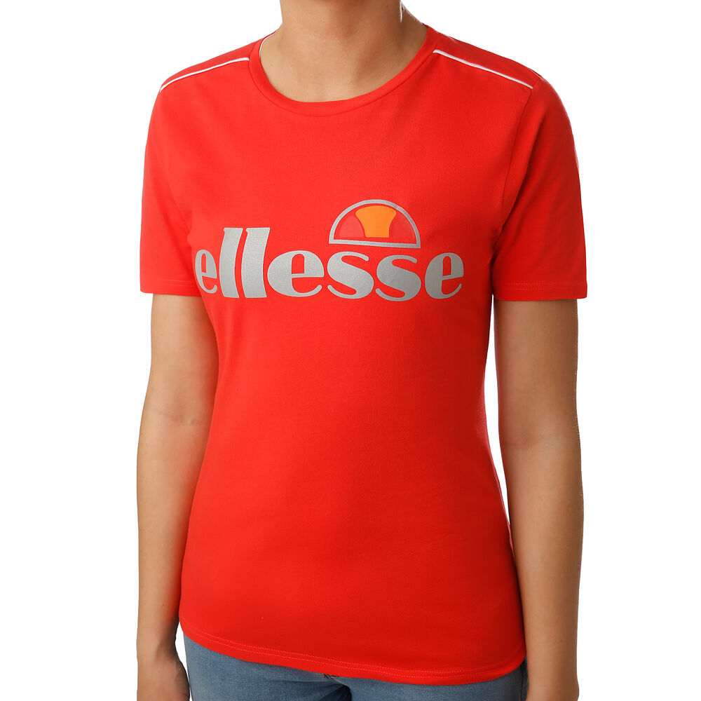 Ellesse Barletta T-shirt Femmes - Rouge , Argent