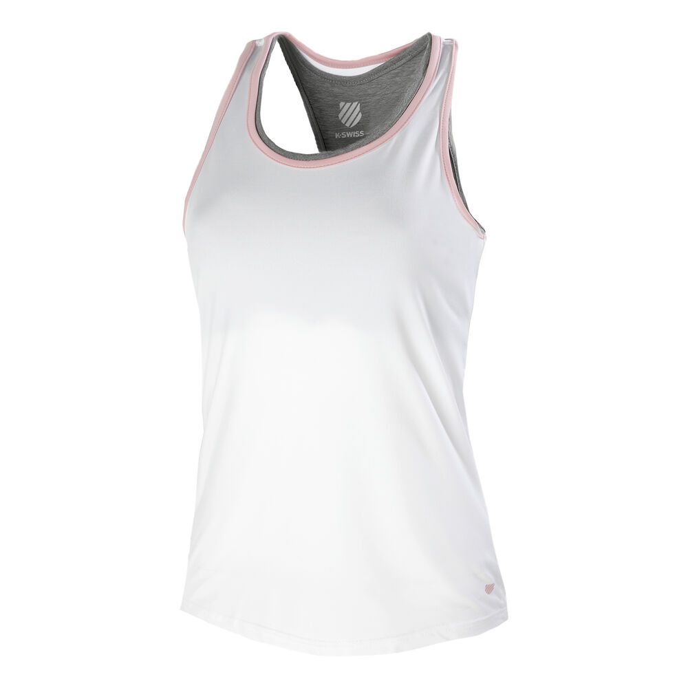 K-Swiss Hypercourt Express Débardeur Tank Top Femmes - Blanc , Rosé