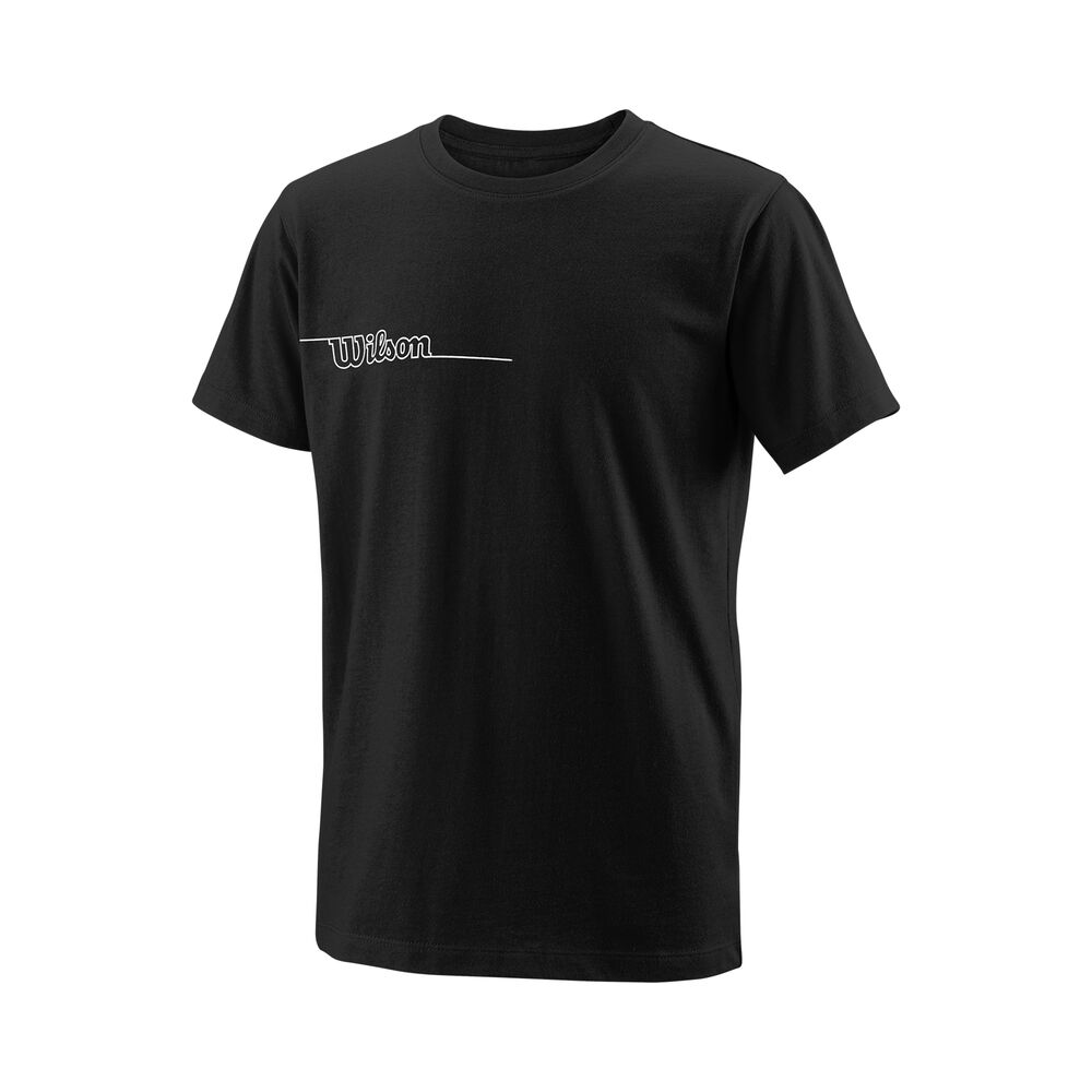 Wilson Team T-shirt Garçons - Noir