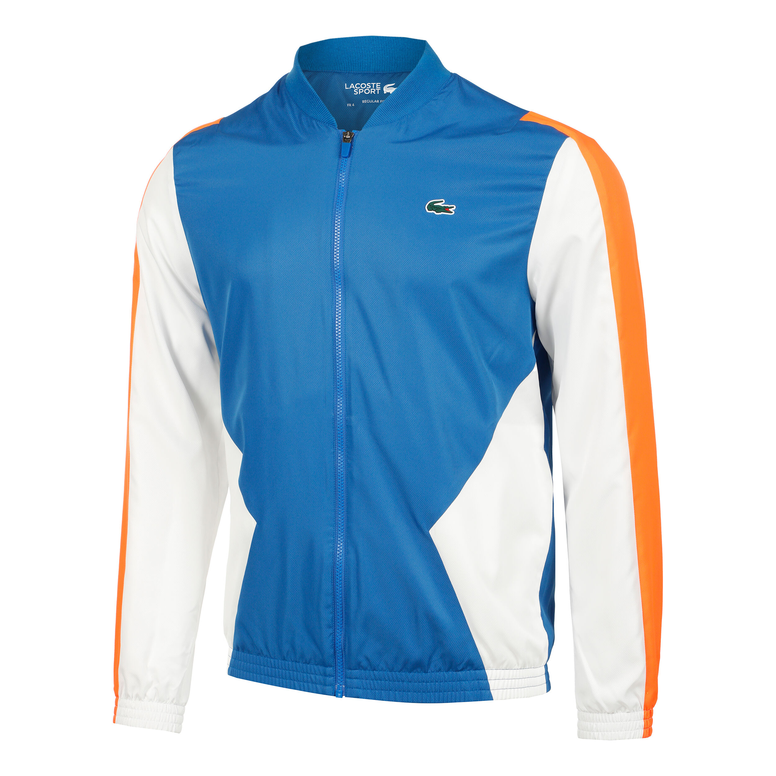 Survetement lacoste bleu marine orange on sale