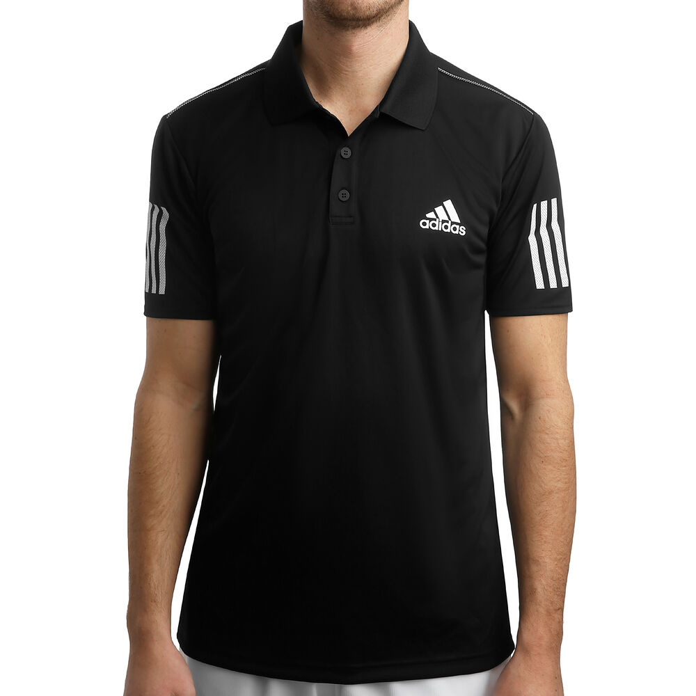 adidas Club 3-Stripes Polo Hommes - Noir , Blanc