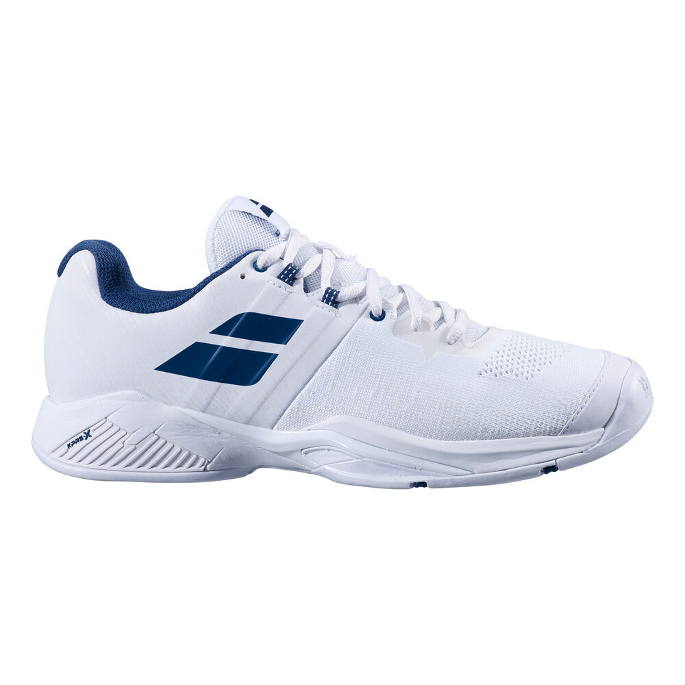 Babolat Propulse Blast Chaussures Toutes Surfaces Hommes - Blanc , Bleu Foncé