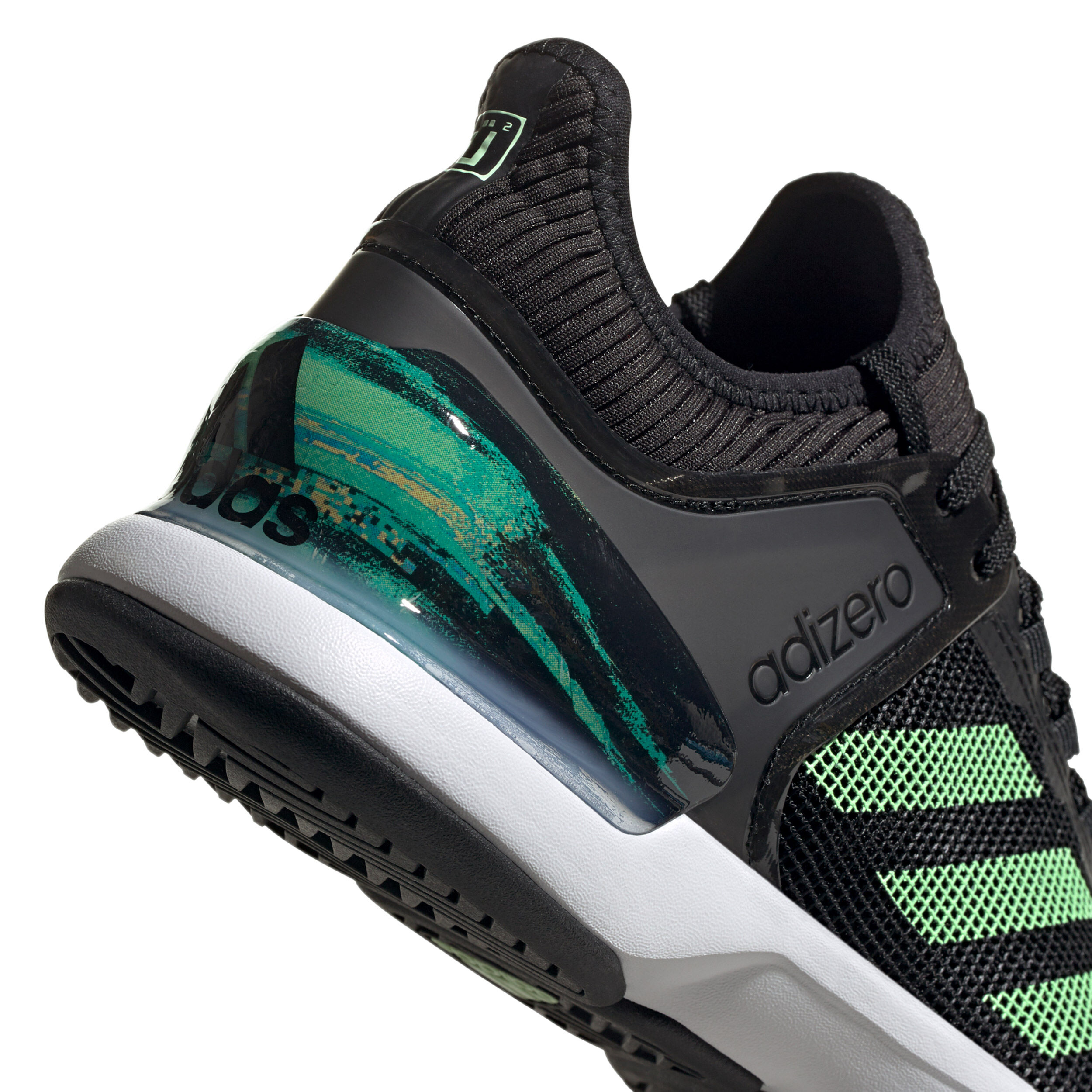 adidas Ubersonic 2 Hommes Noir , Vert acheter en ligne adidas Men`s Adizero Ubersonic 2 Tennis Shoes Black and Glow