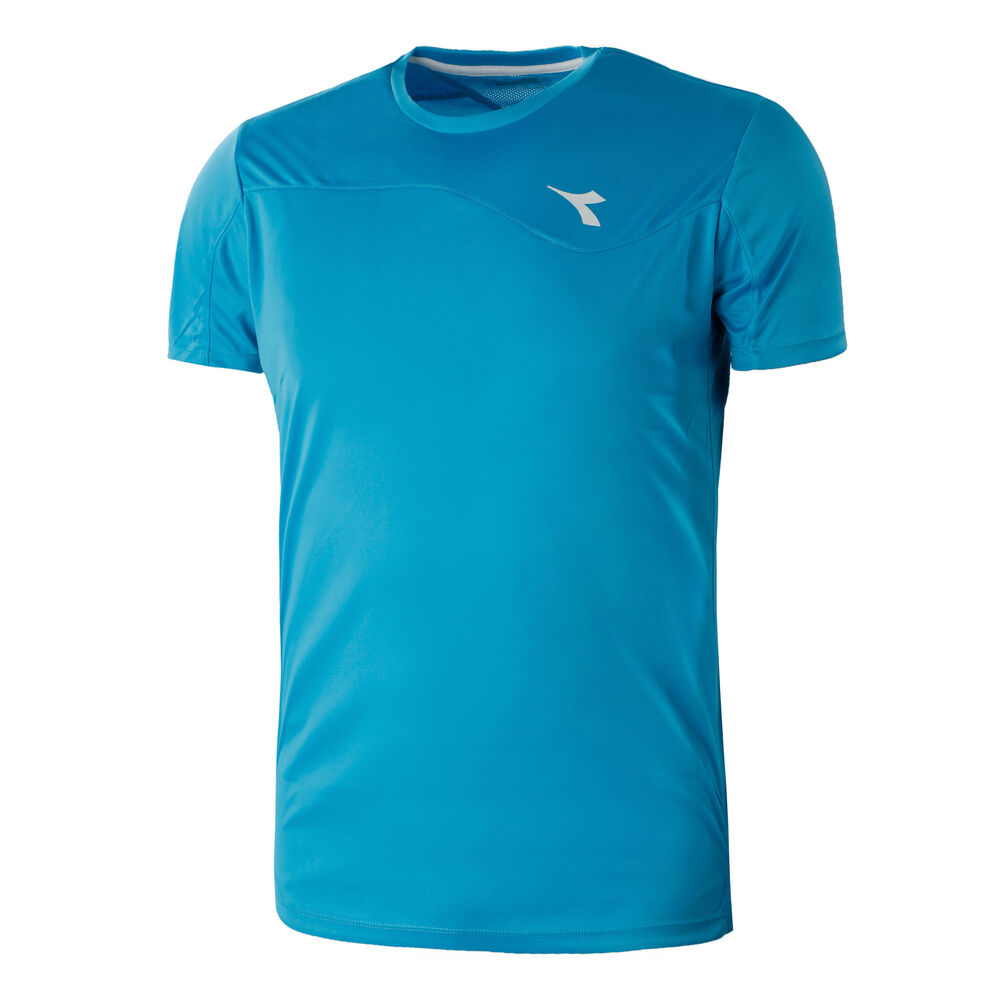 Diadora Team T-shirt Hommes - Turquoise , Blanc