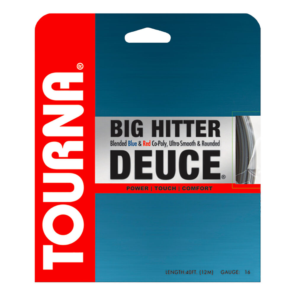 Tourna Big Hitter Deuce Cordage En Garniture 12m - Bleu , Rouge