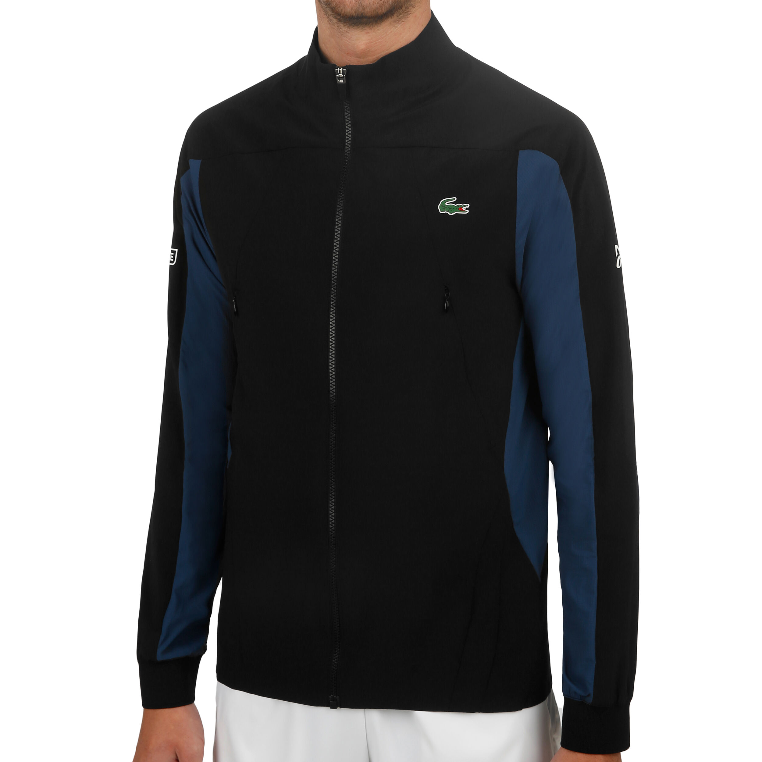 Veste lacoste bleu et noir clearance
